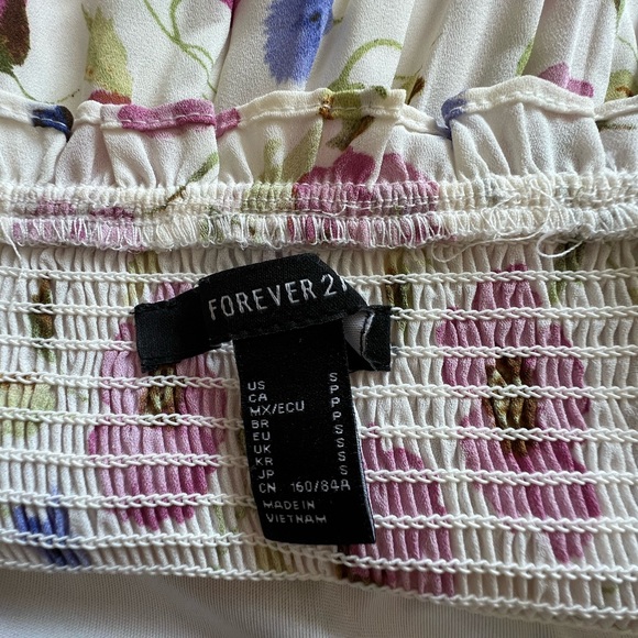 Floral mini bustier dress - Picture 2 of 5